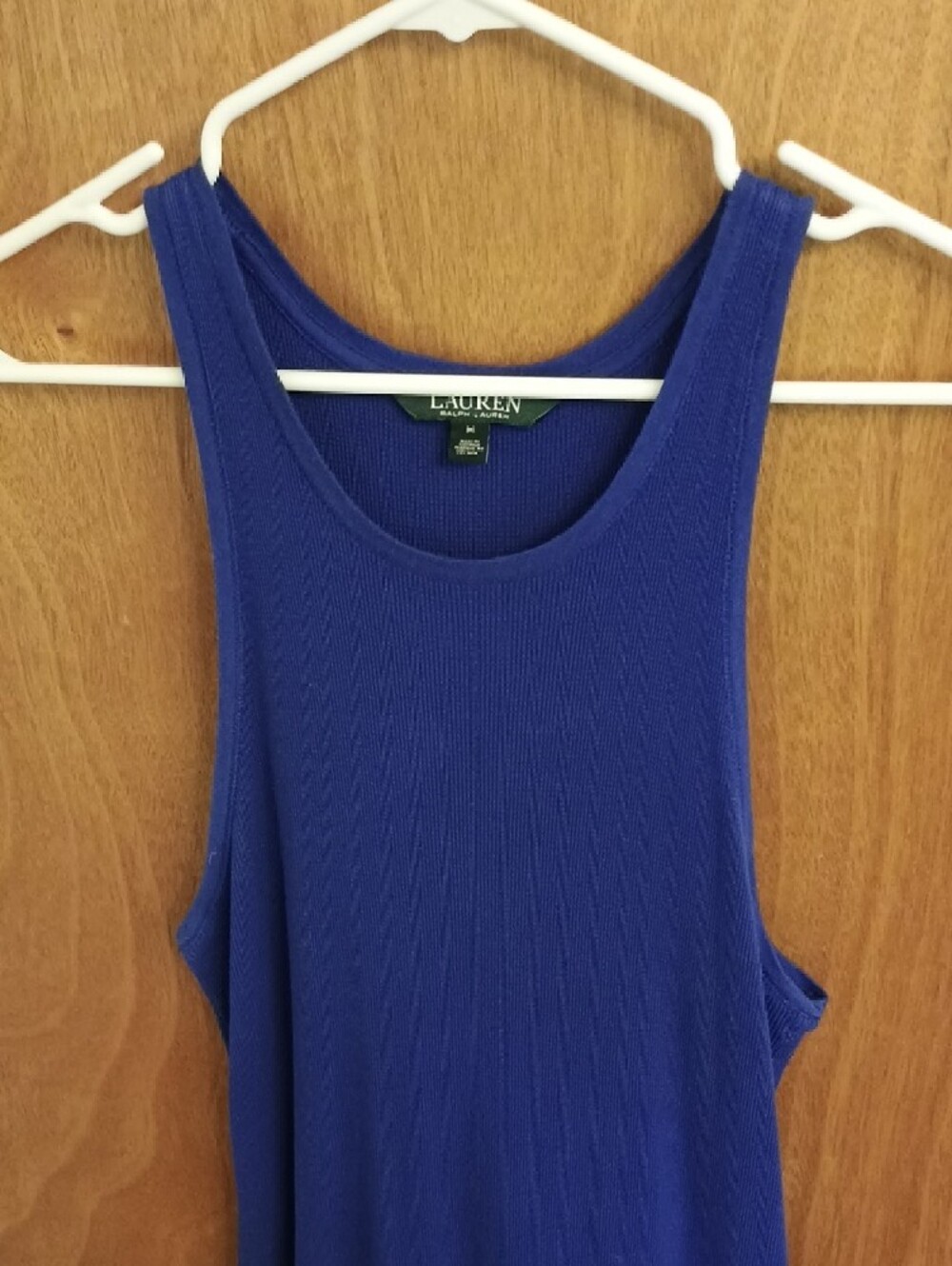 Lauren Ralph Lauren Royal Blue High-Neck Sleeveless Maxi Dress - Picture 3 of 7